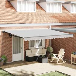 Cadre d'auvent R&eacute;glable Anthracite 4,5 &times; 3 m Acier