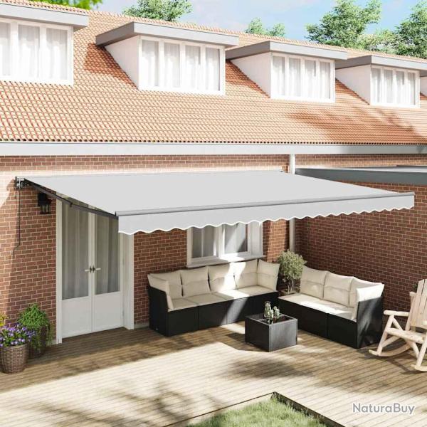 Cadre d'auvent R�glable Anthracite 5 x 3 m Acier