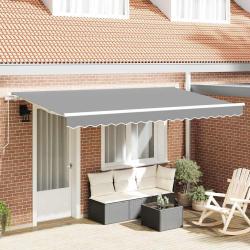 Cadre d'auvent Blanc 4 x 2 m M&eacute;tal