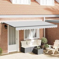 Cadre d'auvent Anthracite 4 x 2 m M&eacute;tal