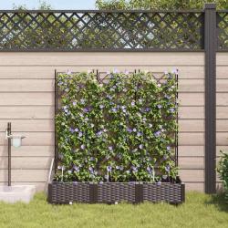 Cache-pot de 3 pc Marron 120 x 40 x 126 cm PP