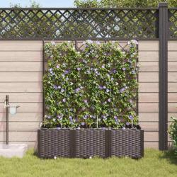 Cache-pot de 3 pc Marron 120 x 40 x 142 cm PP