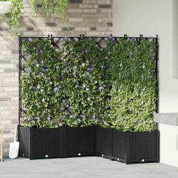 Cache-pot de 5 pc Noir 120 x 120 x 143 cm PP