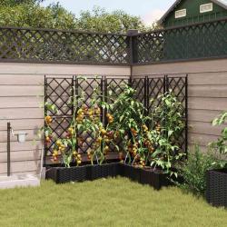 Cache-pot de 5 pc Noir 120 x 120 x 126 cm PP