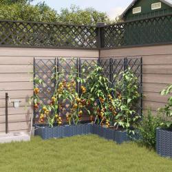 Cache-pot de 5 pc Gris 120 x 120 x 126 cm PP