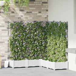 Cache-pot de 5 pc Blanc 120 x 120 x 125,5 cm PP