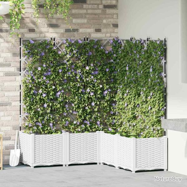 Cache-pot de 5 pc Blanc 120 x 120 x 143 cm PP