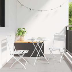 Chaise de pliante 2 pcs Blanc 42 x 52 x 82 cm