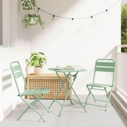 Chaise de pliante 2 pcs Menthe claire 42 x 52 x 82 cm