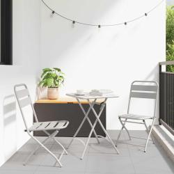Ensemble bistrot 3 pcs Beige Acier
