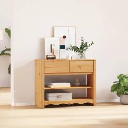 Table console avec tiroir Drammen Ch&ecirc;ne 89,5 x 37 x 73 cm