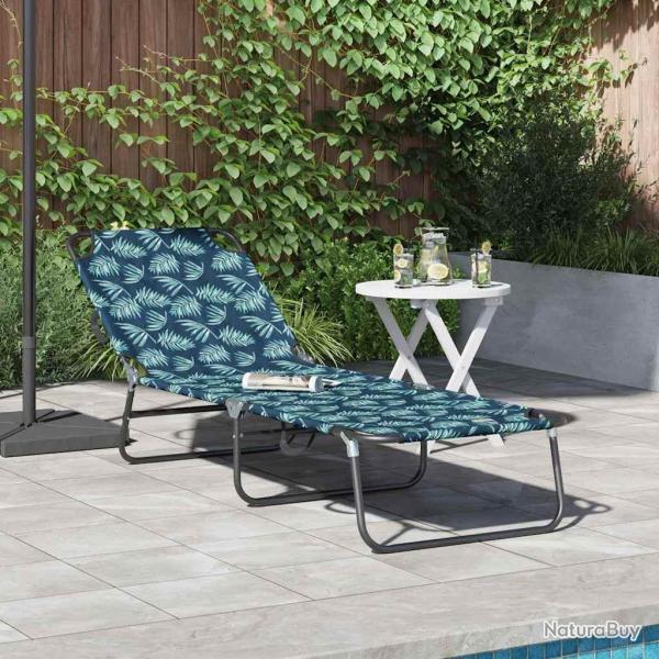 Chaise longue pliante Multicolore 188 x 57 x 86,5 cm Polyester