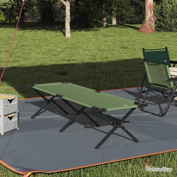 Lit de camping pliant Vert 193 x 69 x 45 cm Tissu Oxford