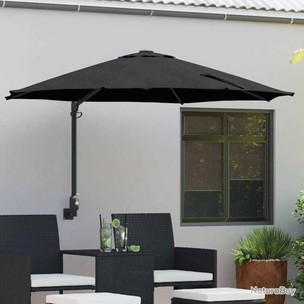 Parasol de Noir 248 x 248 x 148 cm Polyester et Acier