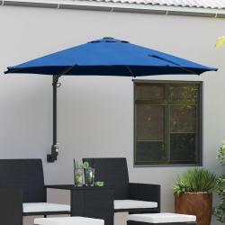 Parasol de 248 x 248 x 148 cm Polyester et Acier Azur