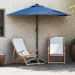 Parasol de 294 x 150 x 223 cm Polyester et Acier Azur