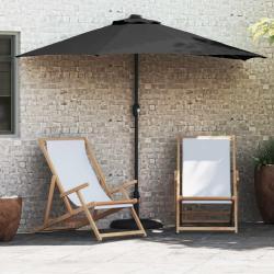 Parasol de Noir 294 x 150 x 224 cm Polyester et Acier