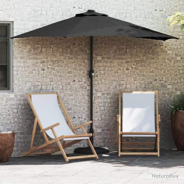 Parasol de Noir 294 x 150 x 224 cm Polyester et Acier