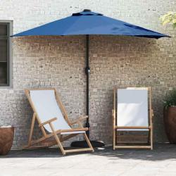 Parasol de 294 x 150 x 224 cm Polyester et Acier Azur