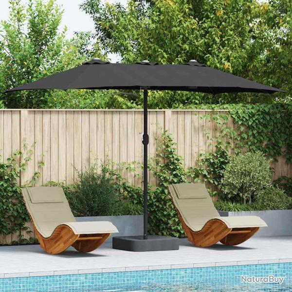 Parasol de Noir 385 x 209 x 244 cm Polyester et Acier