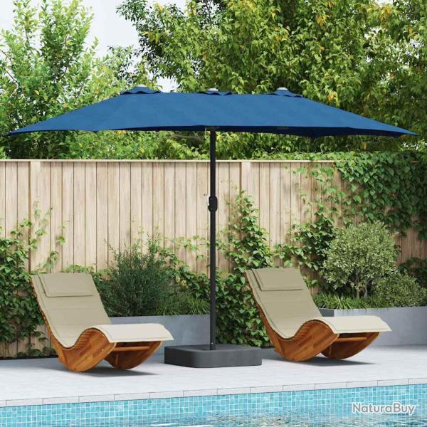 Parasol de 385 x 209 x 244 cm Polyester et Acier Azur