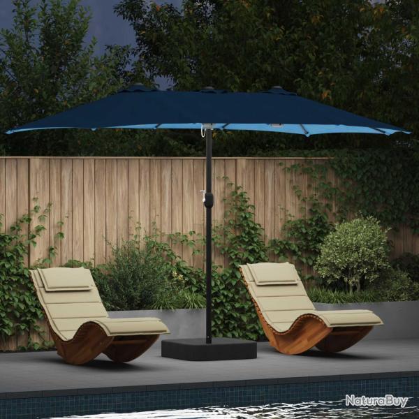 Parasol de 385 x 209 x 244 cm Polyester Azur