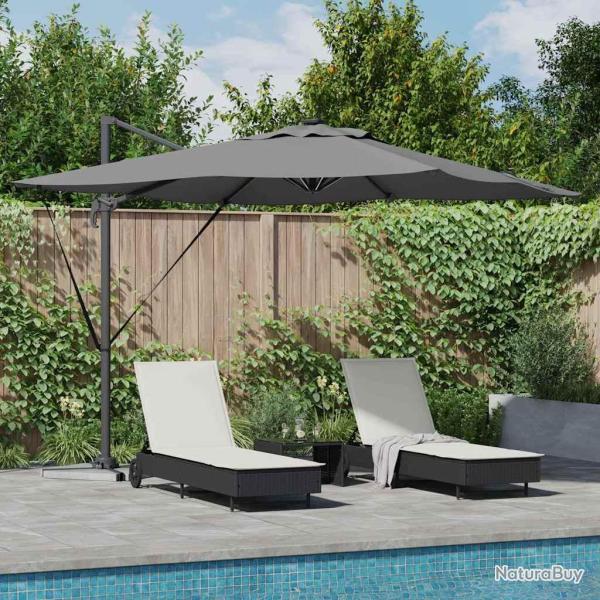 Parasol Anthracite 286 x 284 x 270 cm Aluminium et polyester