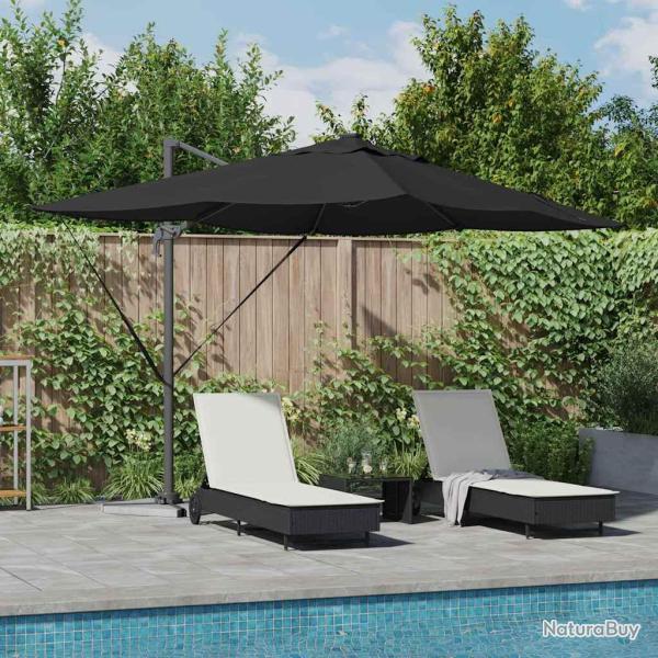 Parasol Noir 352 x 251 x 265 cm Polyester et Aluminium