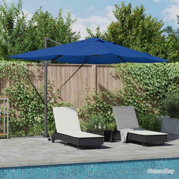 Parasol 352 x 251 x 265 cm Polyester et Aluminium Azur