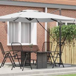 Parasol Roma Beige 286 x 284 x 265 cm Aluminium et polyester