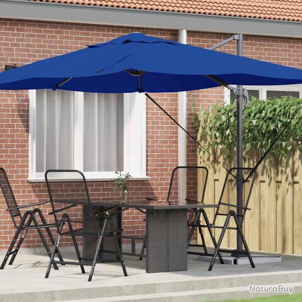 Parasol 351 x 250 x 260 cm Polyester et Aluminium Azur
