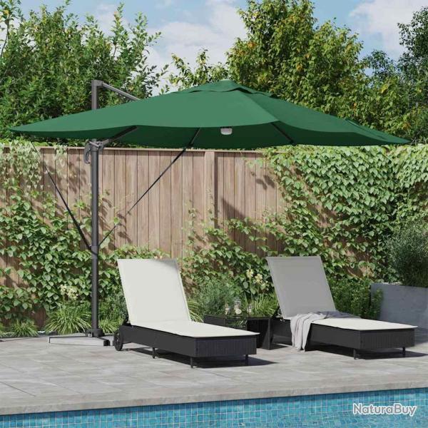 Parasol Vert 351 x 250 x 253 cm Polyester et Aluminium