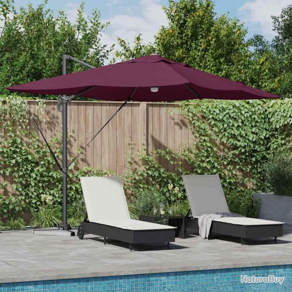 Parasol Bordeaux 351 x 250 x 253 cm Polyester et Aluminium
