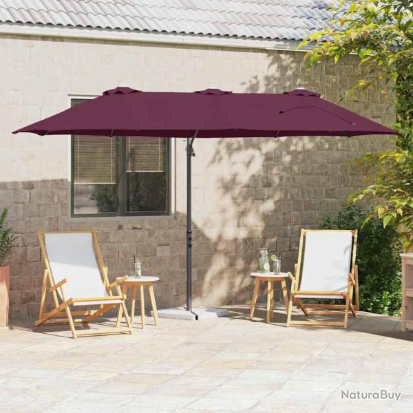 Parasol Bordeaux 372 x 198 x 243 cm Polyester et Aluminium