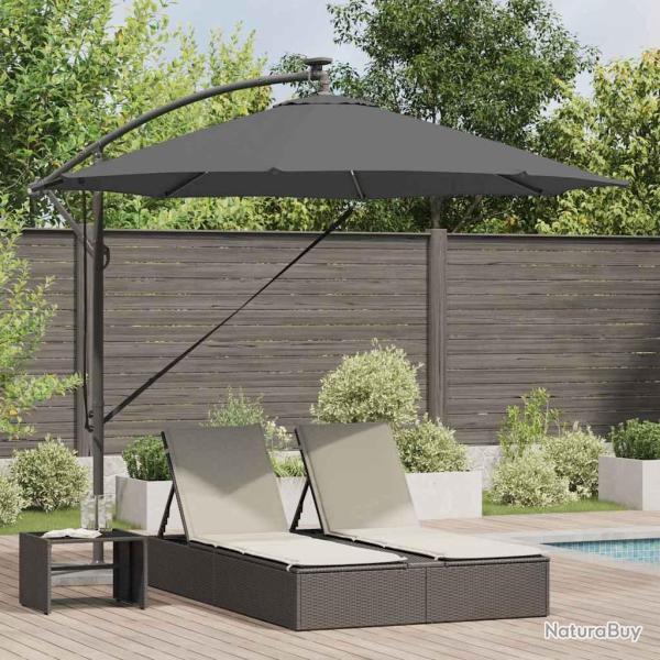 Parasol Anthracite 294 x 294 x 248 cm Polyester et Aluminium