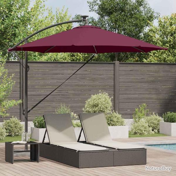 Parasol Bordeaux 294 x 294 x 248 cm Polyester et Aluminium