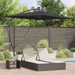 Parasol Noir 294 x 200 x 270 cm Polyester et Aluminium