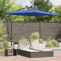 Parasol 294 x 200 x 270 cm Polyester et Aluminium Azur