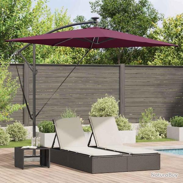 Parasol Bordeaux 294 x 200 x 270 cm Polyester et Aluminium
