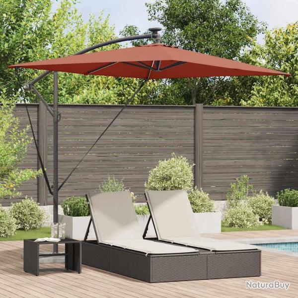 Parasol Terre cuite 294 x 200 x 270 cm Polyester et Aluminium