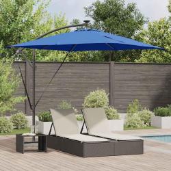 Parasol 249 x 249 x 250 cm Polyester et Aluminium Azur