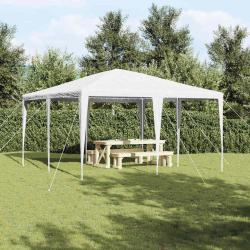 Tente de f&ecirc;te Blanc 400 x 400 x 266 cm Poly&eacute;thyl&egrave;ne et acier