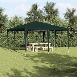 Tente de f&ecirc;te Vert 400 x 400 x 266 cm Poly&eacute;thyl&egrave;ne et acier