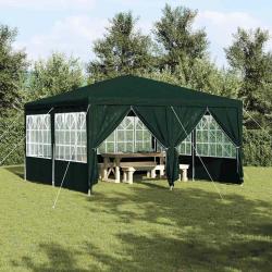 Tente de f&ecirc;te Vert 400 x 400 x 266 cm Poly&eacute;thyl&egrave;ne