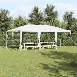 Tente de f&ecirc;te Blanc 600 x 400 x 266 cm Poly&eacute;thyl&egrave;ne et acier