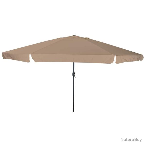 Parasol de Taupe 394 x 394 x 248 cm Polyester et Acier