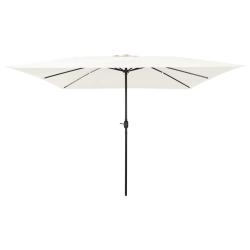 Parasol de Sable 295 x 295 x 245 cm Polyester et Acier