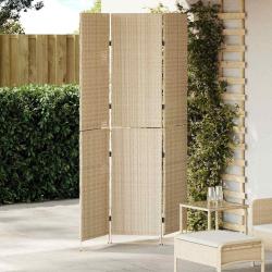 Paravent Beige 147 x 180 cm polyrotin