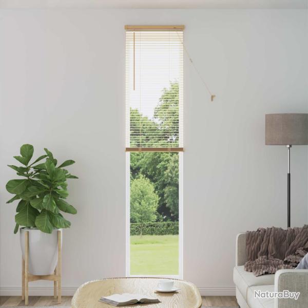Store V�nitien Marron clair avec motif 213 x 60 cm 25 mm PVC