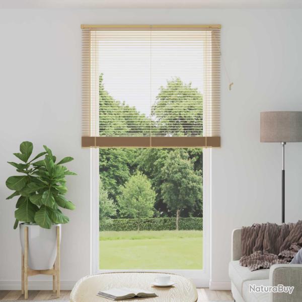 Store V�nitien Marron clair avec motif 213 x 120 cm 25 mm PVC